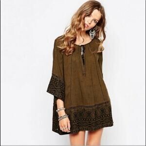 Free People Tunic Dress Counting Stars Olive